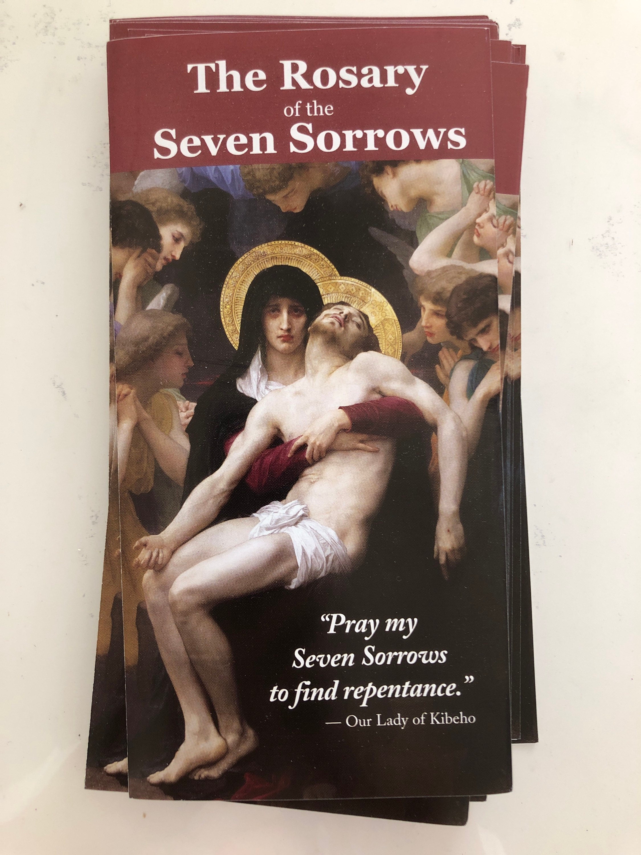 How to Pray the Rosary of the Seven Sorrows of Our Lady Pamphlets ...