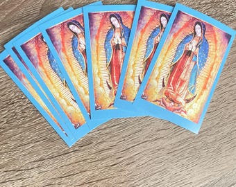 Spaanse gebedskaarten Onze-Lieve-Vrouw van Guadalupe | Heilige Maagd Maria de Guadalupe | Katholieke gebedskaart | Religieuze gunst |