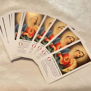 Promesse di devozione del 1° sabato alle carte della Madonna
