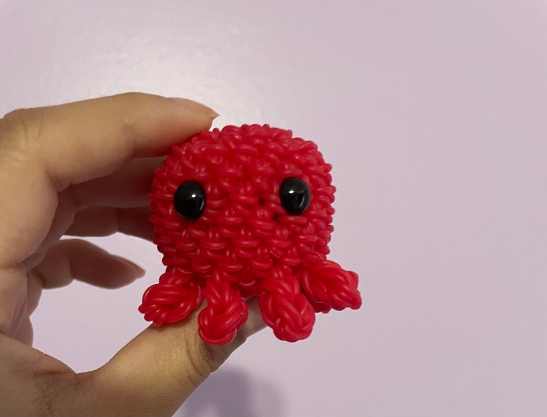 Rainbowloom loomigurumi mini octopus image 4