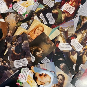 Pocket size saints prayer card- (ENGLISH)