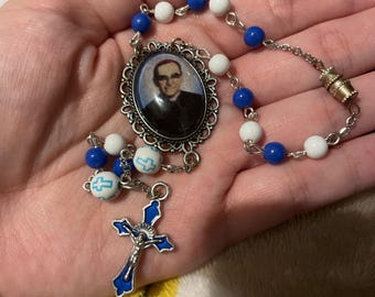 st. Oscar Romero salvadorianisch inspirierte Auto Rosenkranz