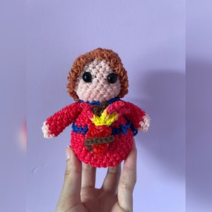 Rainbowloom loomigurumi Sacred heart of jesus tiny tot