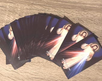 Jesus, eu confio em ti - terço de bolso em cartão | escolha a sua quantidade