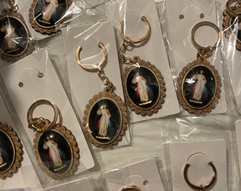 Divine mercy of Jesus keychain