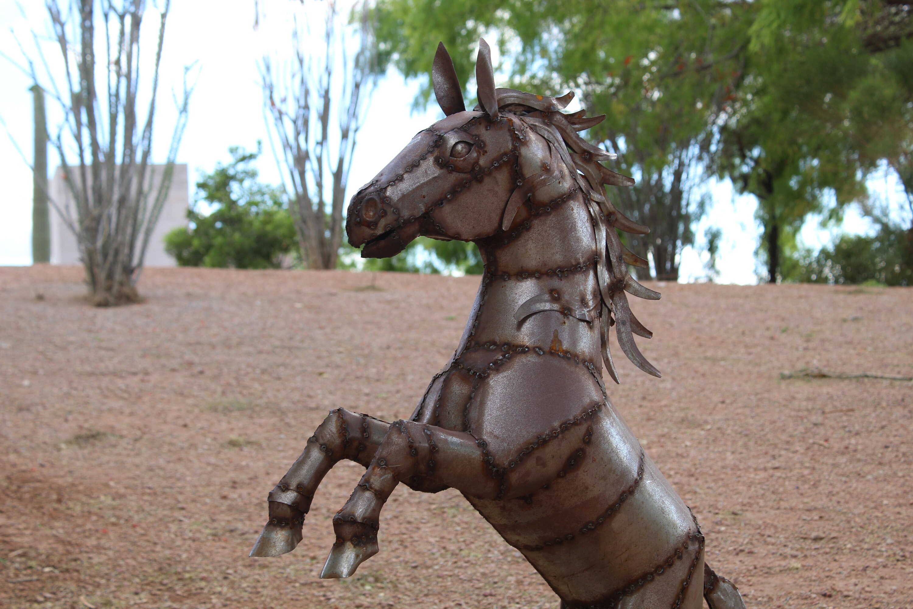 Rustic Metal Horse Statue Yard Art Garden Outdoor Decoration Etsy.de