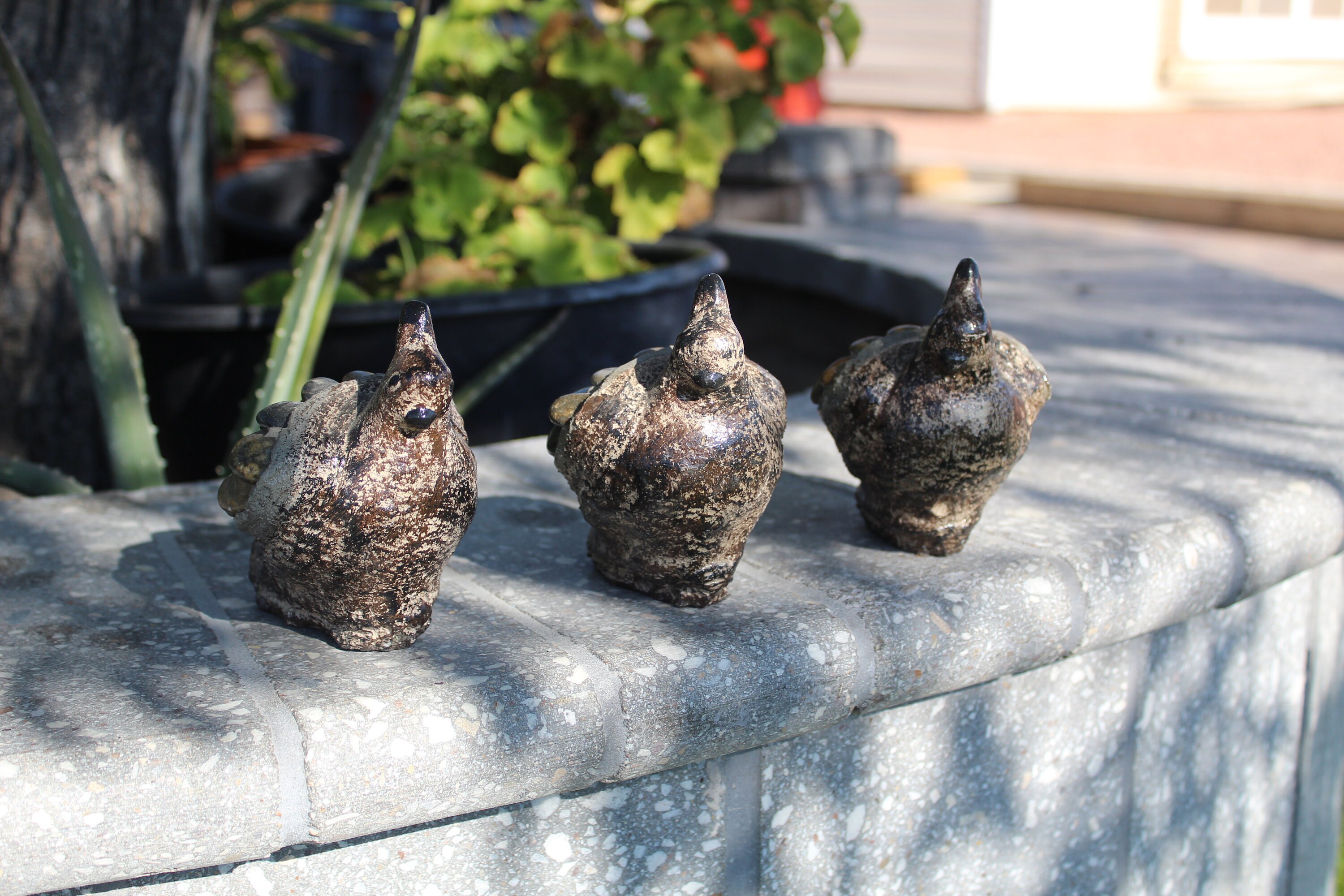 Cement Quail Garden,concrete Baby Quails,set of Baby Quails,quails