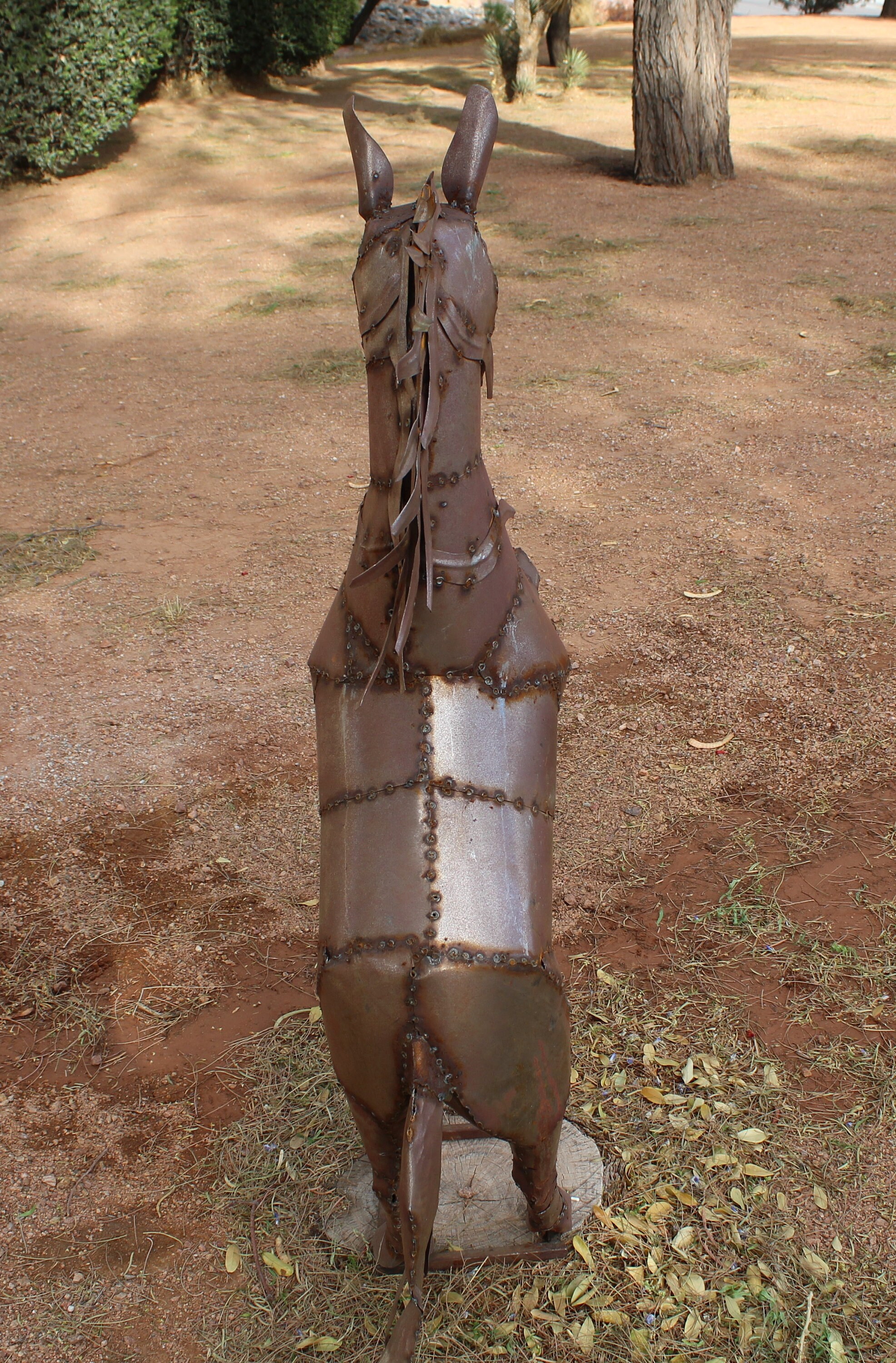 Rustic Metal Horse Statue Yard Art Garden Outdoor Decoration Etsy