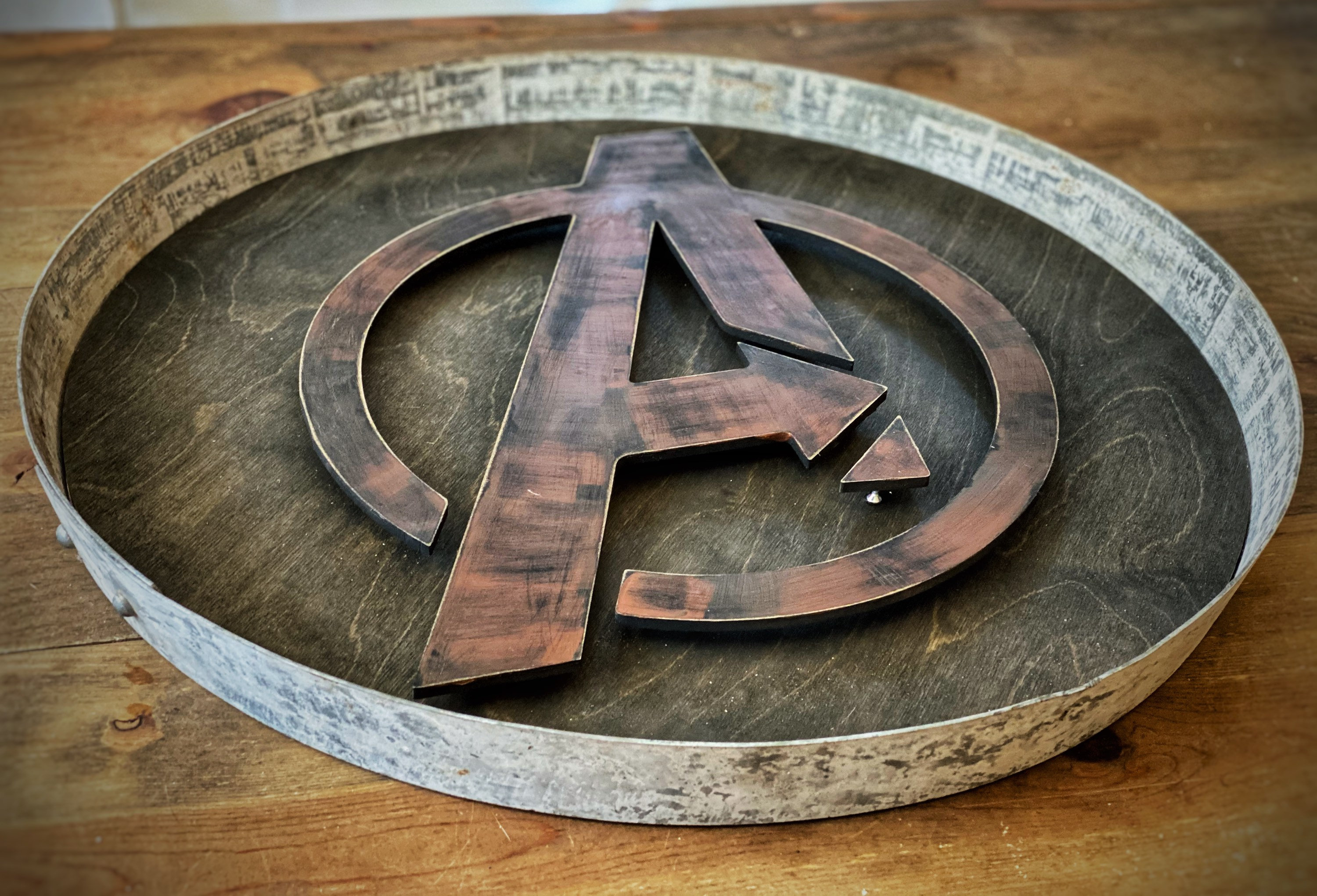 Avengers Wall Decor LARGE Marvel Wood & Metal sign Marvel Etsy