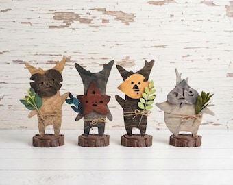 Korok Wood figurine| Zelda Art| Breath of the Wild|Handmade