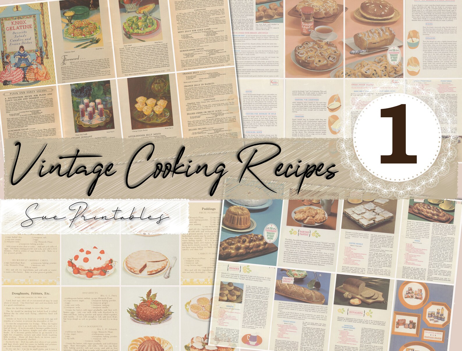 Vintage Cooking Ephemera Vintage Cooking Recipes Digital Etsy