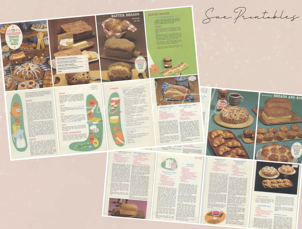 Vintage Cooking Ephemera Vintage Cooking Recipes Digital Etsy