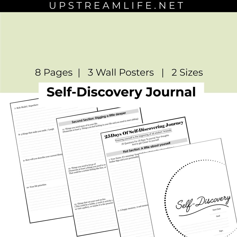 Self Discovery Journal Journal prompts printable Printable | Etsy