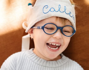 The Original Birthday Crown by Flower Lane™ | Personalized Birthday Crown with your Child's Name in neutral | Keepsake and Gift for Children