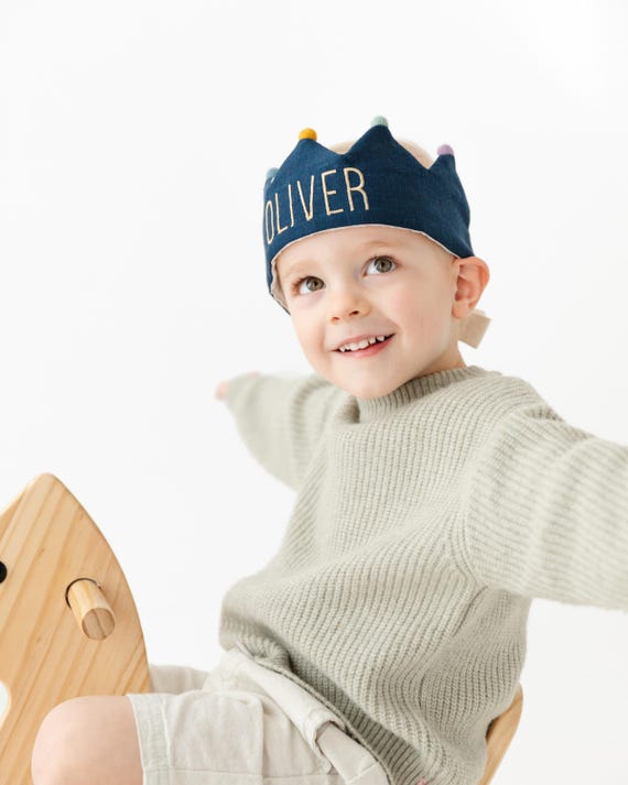 The Original Birthday Crown by Flower Lane™ | Personalized Birthday Crown with your Child's Name | Keepsake and Gift for Children