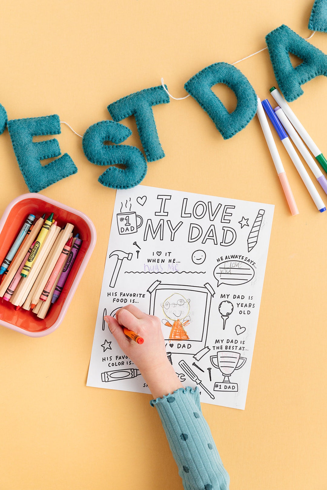 Father's Day All About Dad Printable Questionnaire for Kids | Greeting ...