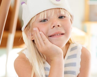 Birthday Crown with Pom Poms and Interchangeable Numbers | The Original Birthday Crown by Flower Lane
