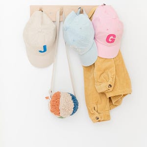 Gorra de béisbol infantil personalizada con monograma / Gorra de béisbol de algodón con cierre ajustable para niños
