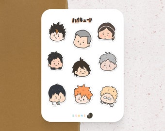 haikyuu stickers etsy canada