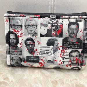 Serial Killer Small Clutch Wallet, Vinyl Accent Flap image 3