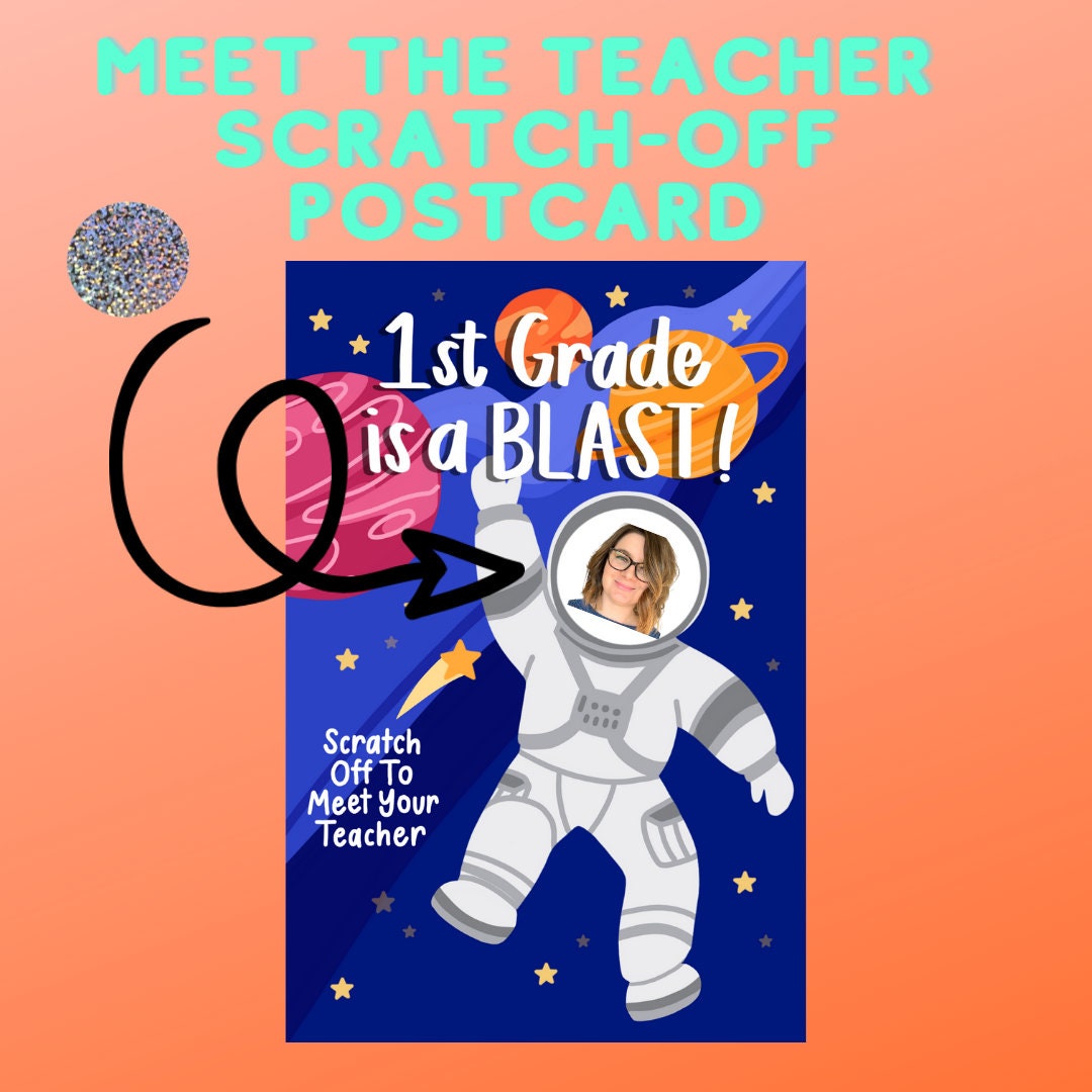 ScratchMe ™ 1st Grade Meet The Teacher Custom Scratch Off Student Pos…