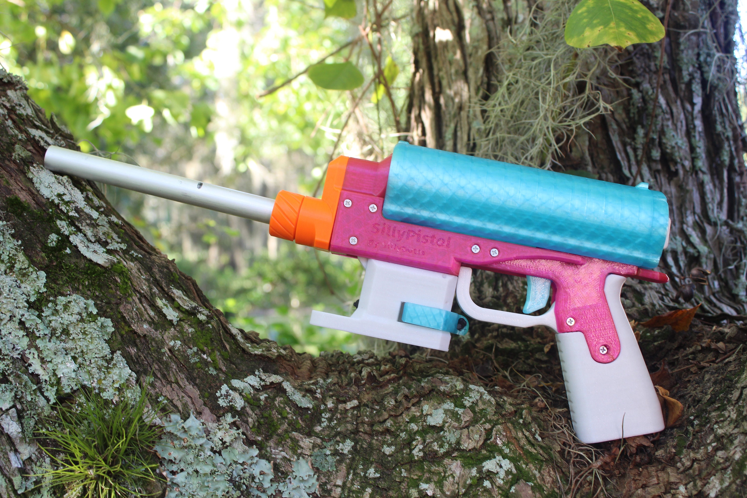 YEHW Purple and Gold 3D Printed Nerf Blaster, Designed by Slug 3D