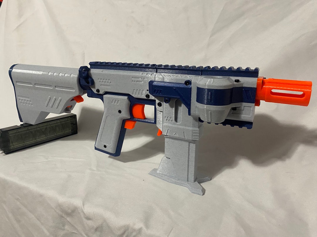 Nerf Gryphon 3D Printed Flywheel Blaster Marble and Galaxy Etsy