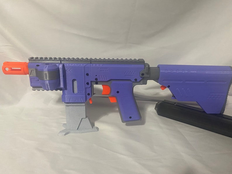 Gryphon 3D Printed Flywheel Blaster Pastel Purple and Silver Etsy