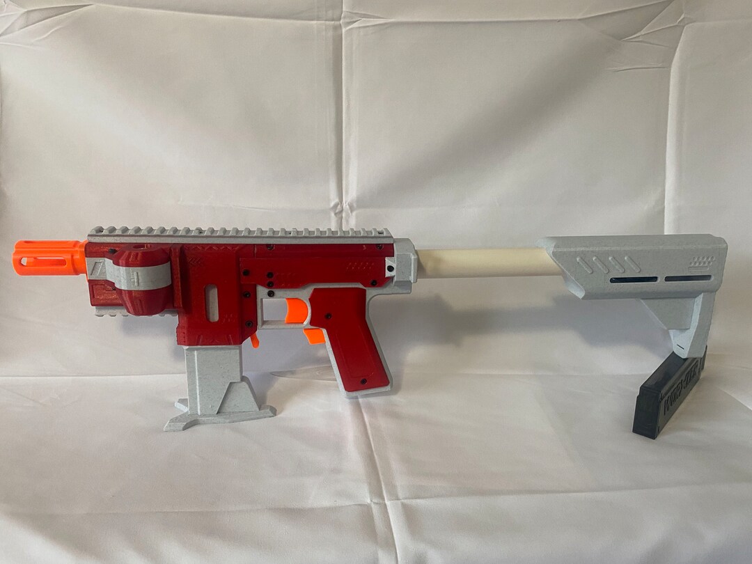 Nerf Gryphon 3D Printed Flywheel Blaster Translucent Red and Etsy