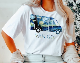 Van Go Shirt - Caravan Camping Tee - Caravan Travel T-Shirt - Caravan Lover Gift - Camper T-Shirt - Caravan Printing Tee - Van Adventure Tee
