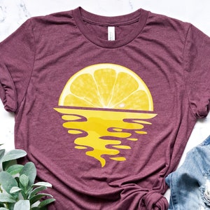 Lemon Shirt - Fruit Lover Shirt - Botanical Shirt – Lemon Squeeze T-Shirt – Gift For Lemon Lovers - Easy Peasy Tee - Lemonade T-Shirt