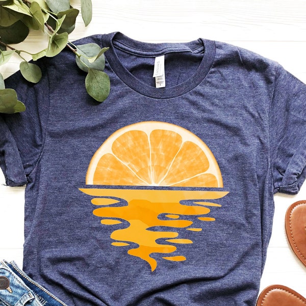 Orange Fruit Shirt – Gift for Orange Lovers - Gardening T-Shirt - Fruit Lover Birthday Party Tee – Winter Fruit Shirt- Farmers Market Shirt