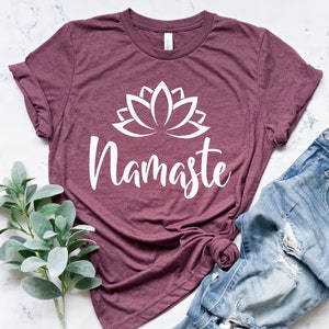 Namaste Shirts-workout Shirt Funny Yoga Shirt-meditation | Etsy