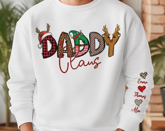 Pappa Claus tröja, Anpassad matchande familjejultröja, familje Claus tröja, Anpassad jultröja, Mamma Claus tröja