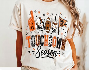 Touchdown Season Shirt, Football Lover Gift, Game Day Tee, Sports Fan Apparel, NFL Season Shirt, Tailgate Party Outfit