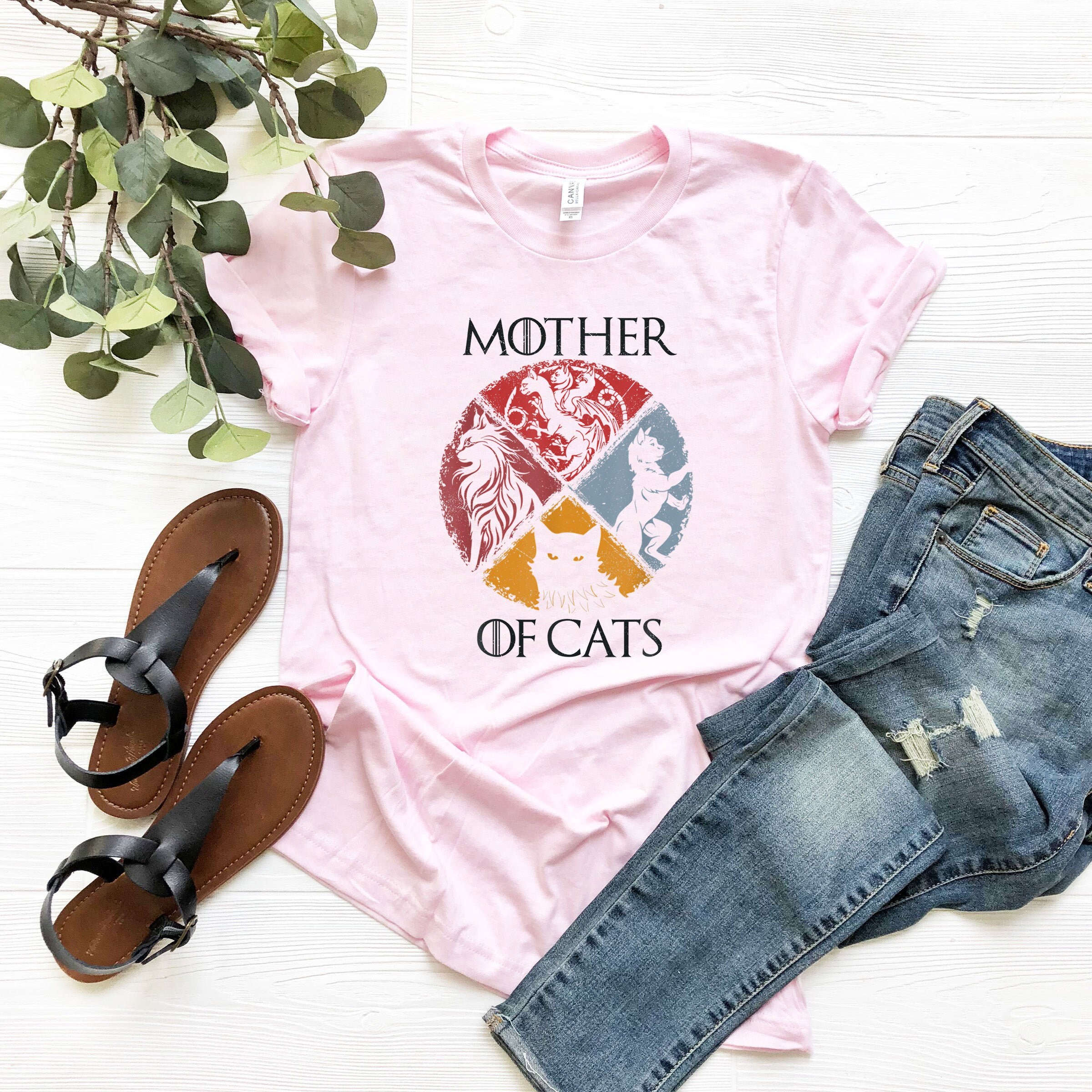 Mother of Cats Shirt Pet Mom Tee Cat Owner TShirt Etsy
