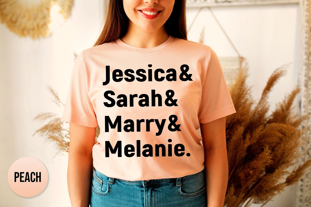 Custom Name List Shirt Friend List Shirt Funny List Etsy custom-name-list-shirt-friend-list-shirt-funny-list-etsy