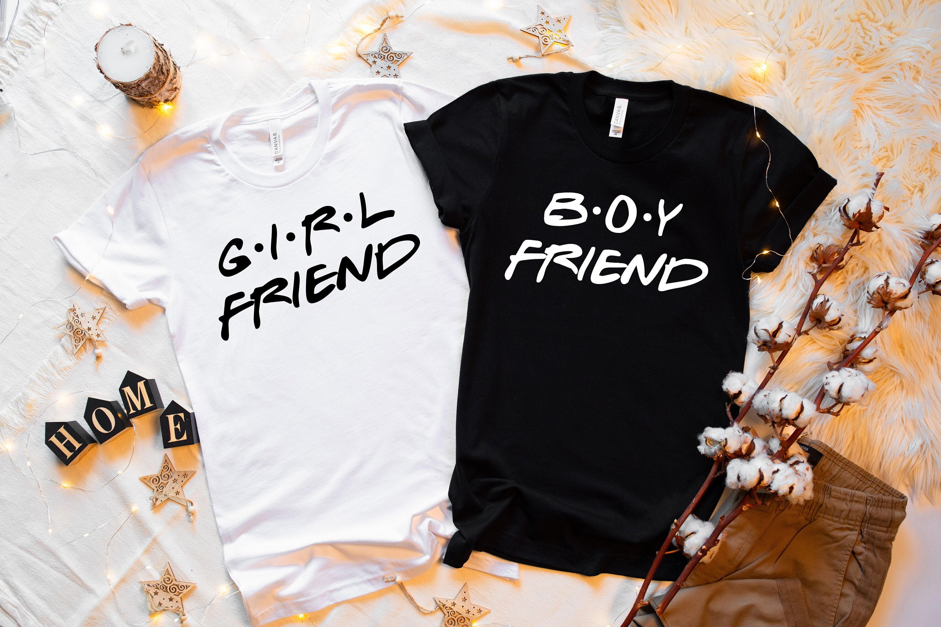 Boy Friend and Girl Friend Shirt Valentine Couple Shirts Etsy