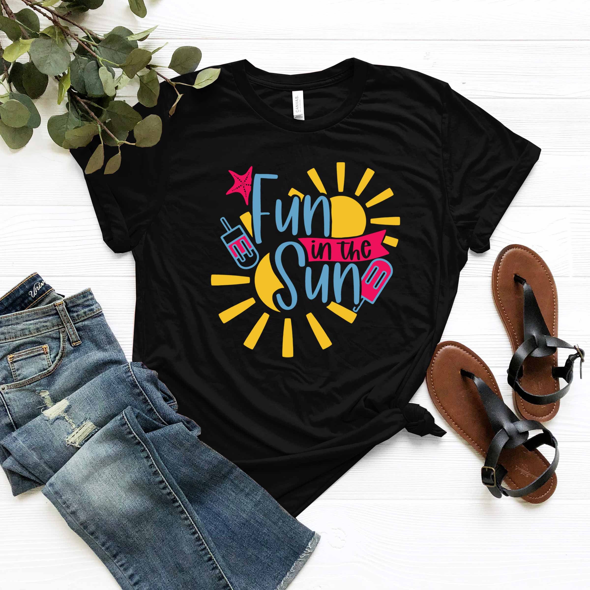Fun in The Sun Shirt Sun Lover Clothing Sun Bathing Time Etsy