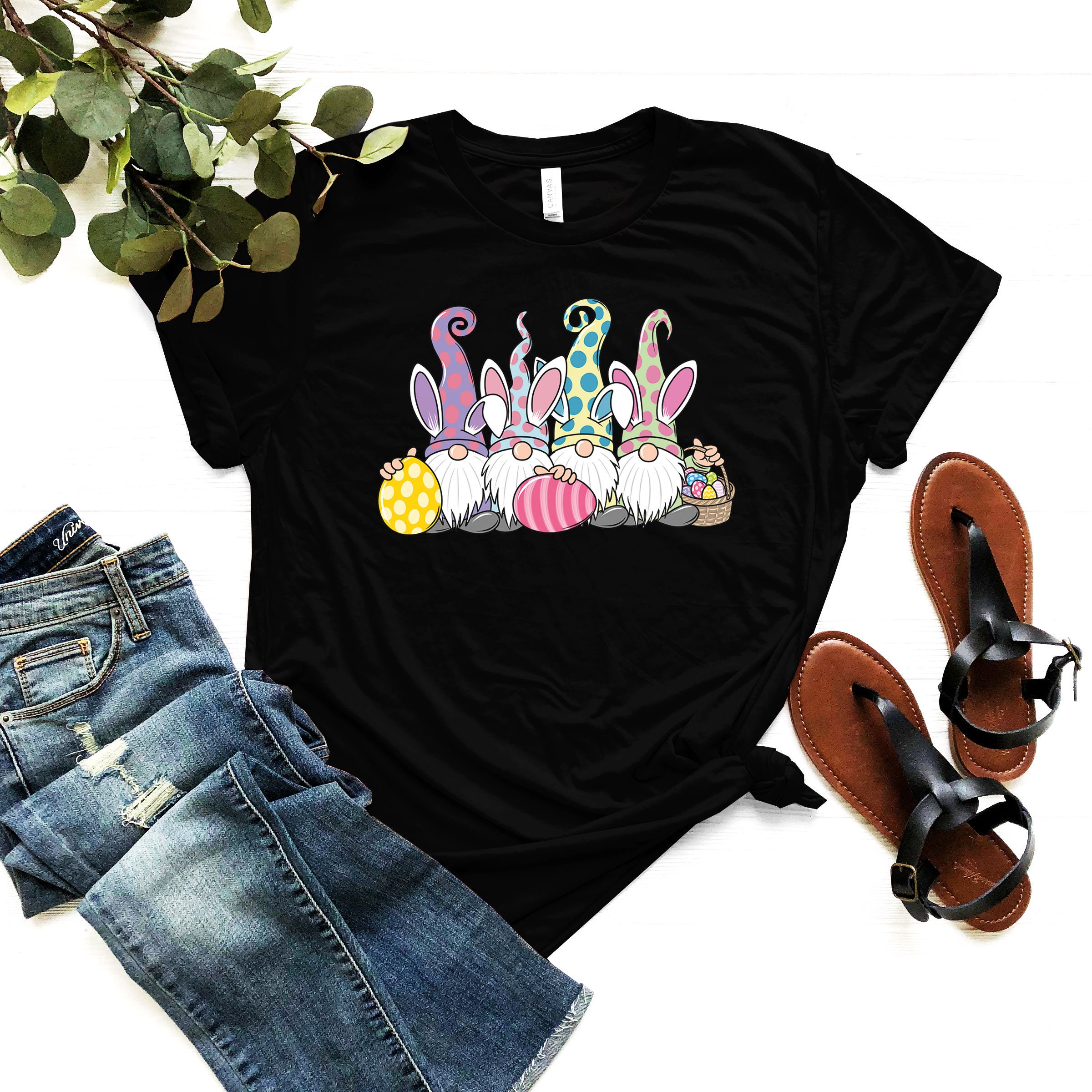 Discover Pink Easter Gnome Tshirt - Easter Gnome Party Shirt - Easter Basket T-Shirt