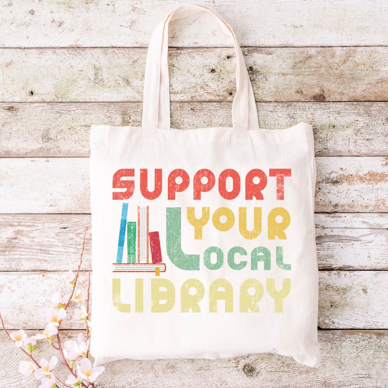Library Tote Bag - Etsy