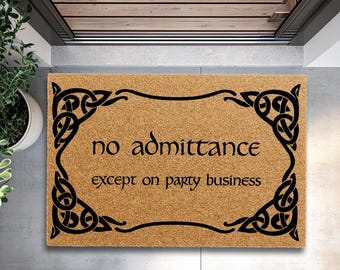 Felpudo de bienvenida de fantasía, felpudo para la puerta principal para geeks, alfombra de entrada para fiestas y negocios, felpudo de porche de fibra de coco, felpudo de bienvenida para exteriores para nerds, felpudo de entrada para el hogar