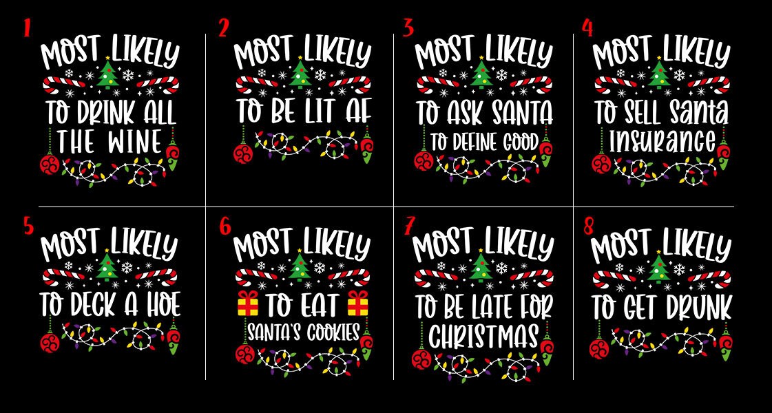 Discover Most Likely To Shirts -Family Matching Christmas Shirt-Funny Christmas Family Shirt -Matching Christmas Shirt-Most likely to christmas shirt