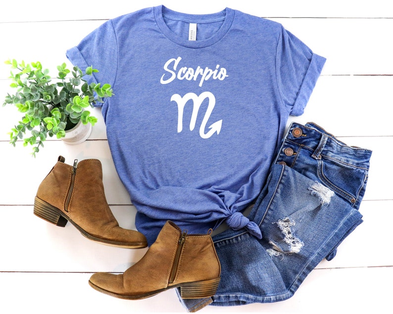 Zodiac Sign Boyfriend shirts Zodiac Sign Birthday Gift Scorpio Shirt Scorpio Birth Sign Valentines Shirts Gift for Him