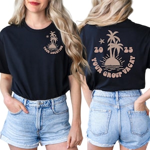 Family Beach Shirt - Family Holiday Shirt - Personalized Matching Group Vacation Shirt - Custom Girls Trip Shirt - Custom Holiday Sweatshirt