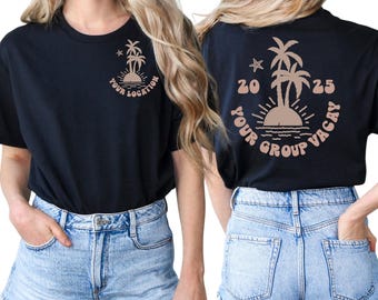Family Beach Shirt - Family Holiday Shirt - Personalized Matching Group Vacation Shirt - Custom Girls Trip Shirt - Custom Holiday Sweatshirt