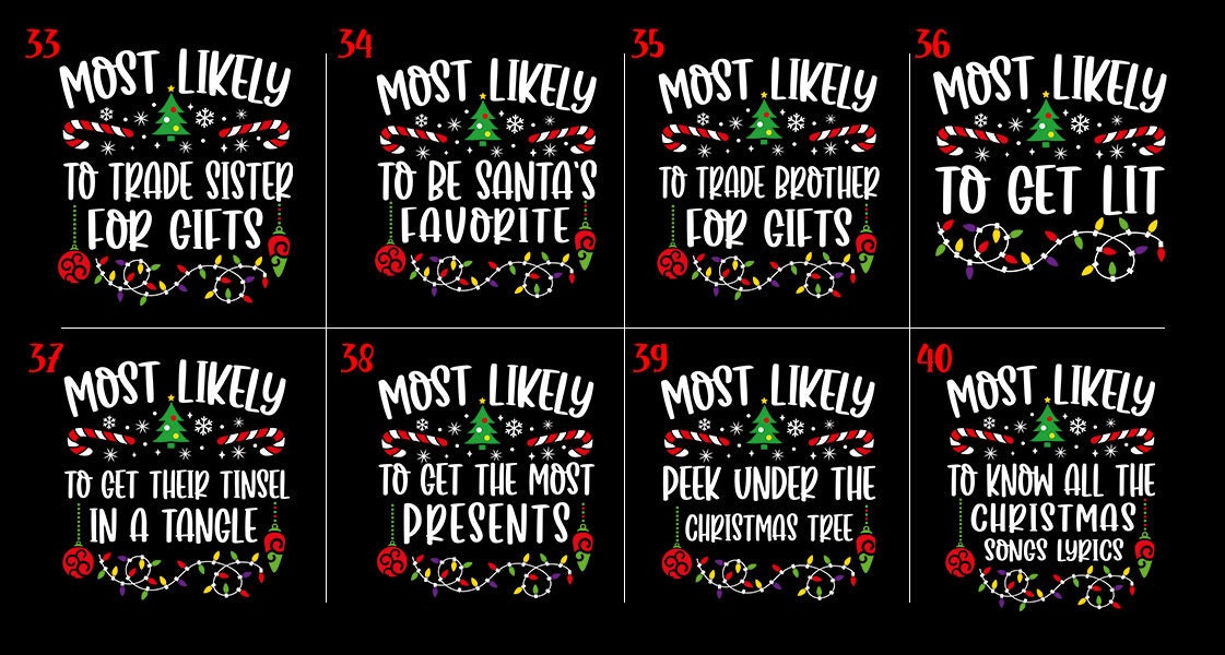 Discover Most Likely To Shirts -Family Matching Christmas Shirt-Funny Christmas Family Shirt -Matching Christmas Shirt-Most likely to christmas shirt