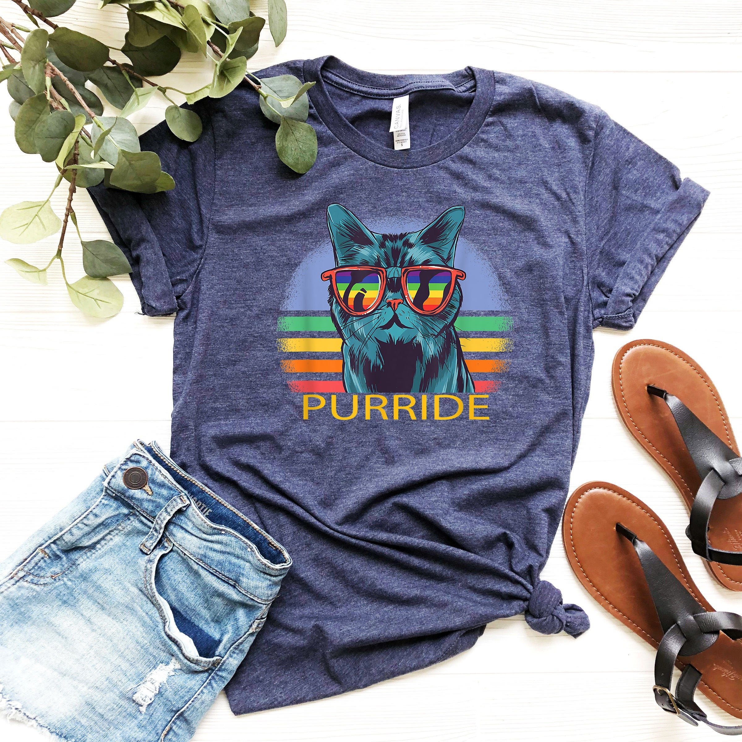 Discover Purride Cat Shirt - LGBT Proud Clothing - Pet Lover Gift - LGBTQ Flag T-Shirt - Black History Month Tee - Human Equality Clothing