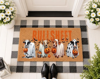 Bullsheet Doormat Funny Entrance Mat Cow Saying Bullshit Welcome Home Funny Farmyard