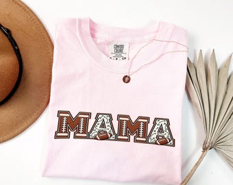 Mama Shirt, Football Mom Tee, Sports Mom Gift, Game Day Shirt, Football Lover Gift, Personalized Mama Apparel, Team Spirit Shirt